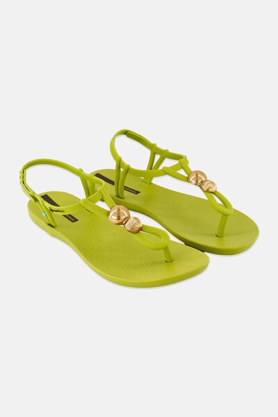 İpanema Women Class Spheres Adjustable Buckle Closure Sandals, Green