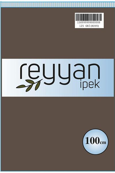 REYYAN Μονόχρωμη τσάντα γραφής - Χρώμα-125 - Γκρι Σκούρο