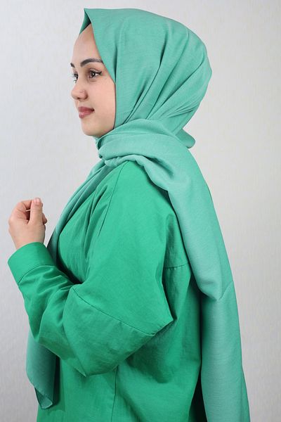 QUM İPEK Qum Silk μονόχρωμο σάλι Viscon Coton - Μοτίβο-01 - Χρώμα-15