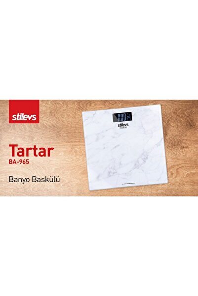 SİTİLEVS Tartar Ba-965 Beyaz Banyo Baskülü