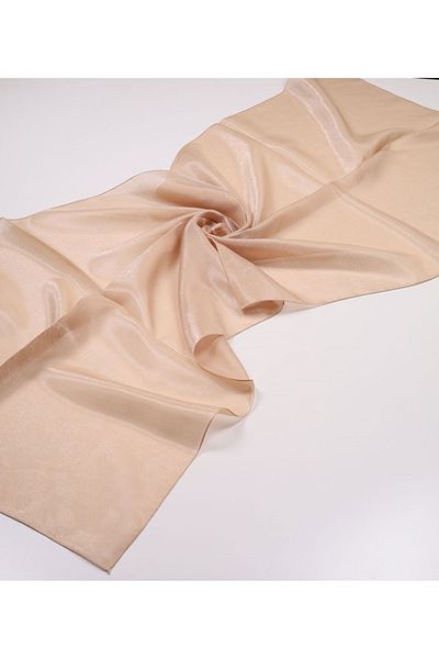 PİRAMİT Pyramid Solid Color Amber Shawl - Pattern-04 - Color-18
