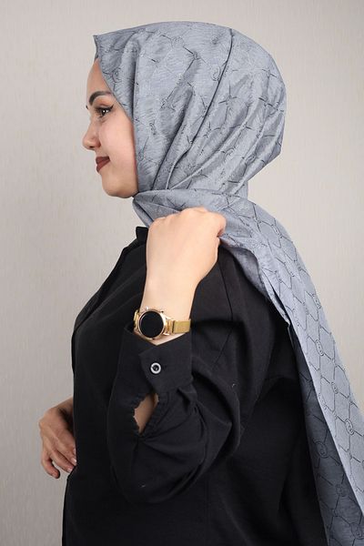 PİRAMİT Pyramid Monogram Flush Shawl - Pattern-02 - Color-10