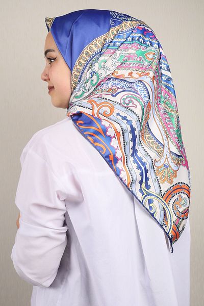 PİRAMİT Φουλάρι από ρεγιόν με σχέδιο Pyramid Luxer - Pattern-58 - Color-03