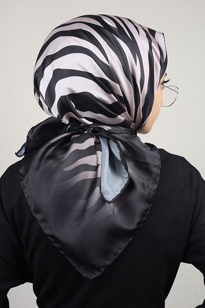 PİRAMİT Φουλάρι από ρεγιόν με σχέδιο Pyramid Luxer - Pattern-37 - Color-03
