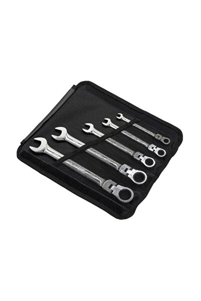 CETA FORM 5 Parça C-GEAR Cırcırlı Kombine Anahtar Takımı (Mafsallı) - Bez Çan...