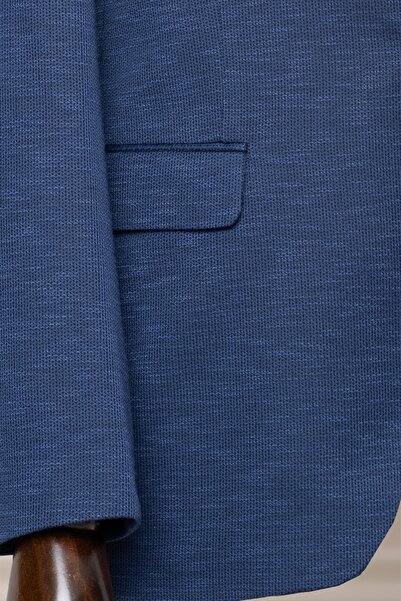 Sergio Ferraro Light Navy Blue Italian Style Slim Fit Men's Blazer Jacket