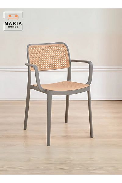 MARIA HOMES Stylish Rattan-Inspired Chair – 80x50x45 cm | Elegant, Comfortable & Durable for Home & Office Use