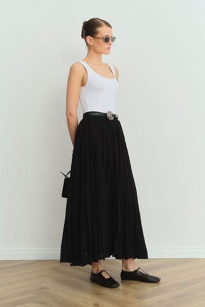 Hooopstore Μαύρη φούστα Boho Crash