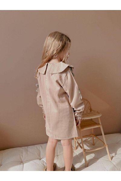 baume clothes Monny Girl's Dress with Flower Detail