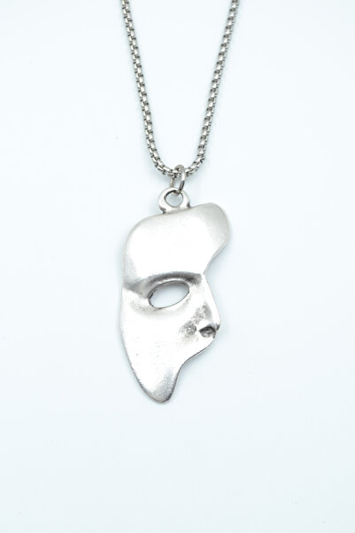 Bu Farklı The Phantom Of The Opera - Maske Gümüş Kaplama Örme Zincir Kolye