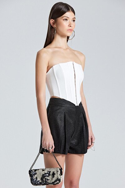 World Fashion Trends 1902 Διπλής στρώσης Scuba Crepe Underwire Κορσέ εκρού μπάλα με αγκράφα