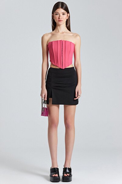 World Fashion Trends Ροζ Τόμπα - 1902 Κιθάρα Ακαδημίας Πειρατικής Κρέμας με διπλό στρώμα κρεπ με εσώρουχο και αγκράφα