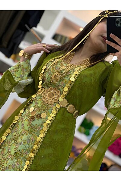 SOLİN YÖRESEL Kadın Yöresel Elbise Düğünlük Kaftan Abiye