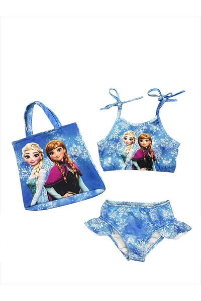 Arya Nisa Kids GEANT DE FATA CU PERSONAJE COSTUME BIKINI ALBASTRU
