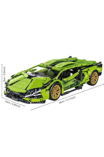 BUILDING BLOCK نموذج سيارة رياضية طراز سايبربانك - 1314 قطعة