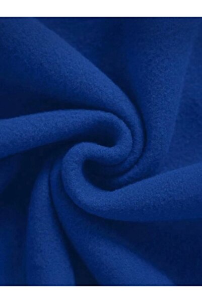 BLYDE LAYY Μπλε φούτερ χωρίς στάμπα με μισό φερμουάρ