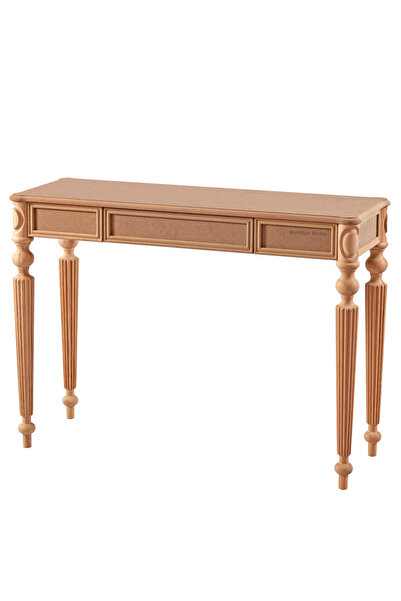 Mobilya Baba Didim Mdf Dresuar Cilasız Ham Ahşap