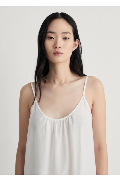 MANGO Woman Cotton Nightgown with Straps
