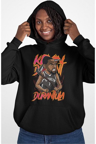 Fuddy Moda Unisex Kevin Durant Gate Sweatshirt Oversize Basketball Themed Hoodie