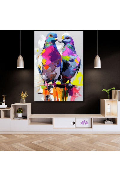 LİLYHOBBYLAND Sayılarla Boyama Hobi Seti (Renkli Baskılı Çerçeveli) 35x50 cm:...