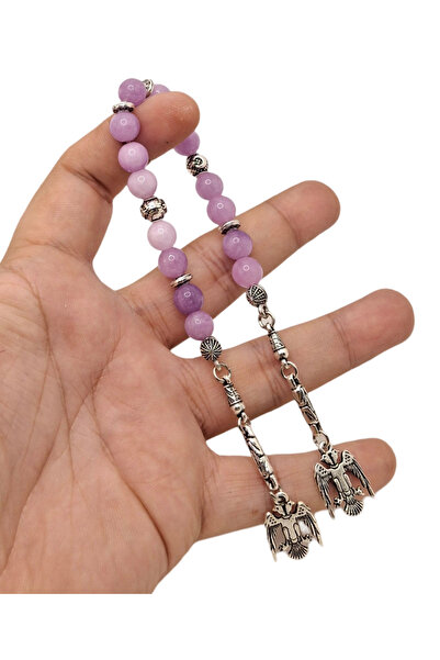 Han Ticarethane Culoare violet piatră naturală agat 15 buc Zaza Tesbih