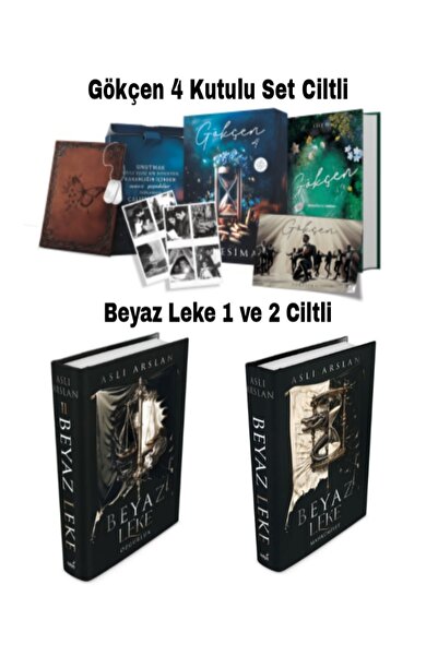 Ephesus Yayınları Beyaz Leke 1, Beyaz Leke 2, Gökçen 4 Kutulu Özel Set Aslı Arslan Loresima 3 Kitap Ciltli Set