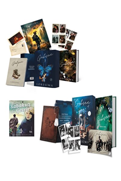 Ephesus Yayınları Gökçen 3 ve Gökçen 4 Özel Kutulu Set Ciltli Loresima 2 Kitap Ciltli Kutulu Özel Set