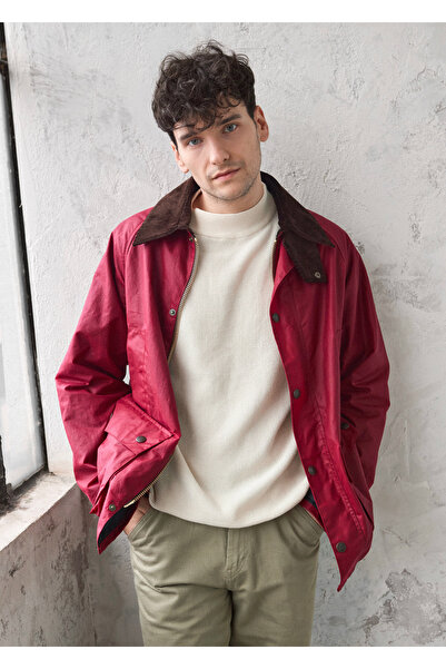 Stuf&Co  /Barn Yağlı Ceket  PERFECT RED / Barn Wax Jacket/  Barn Waxed Cotton Jacket