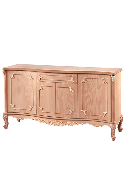 Mobilya Baba Mengen 180 Lik Oymalı Konsol Cilasız Ham Ahşap