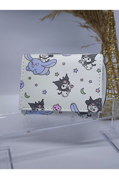 FASHION Kuromi Patterned Wallet with Card Holder and Coin Compartment