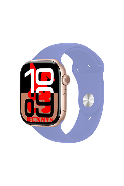 Bunnys Samsung Galaxy A71 Uyumlu Lila Akıllı Saat Watch10 2025 Hediyeli AMOLE...