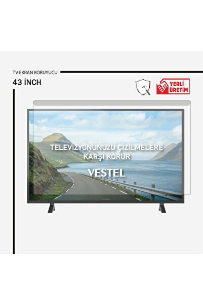 ÖZ 43" Inç 109 Ekran Tv Kırılmaz Ekran Koruyucu Ultra Dayanıklı Esnek Ekran K...