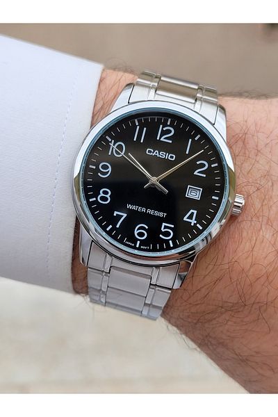 Casio Gray Black Color Guaranteed Number Men's Wristwatch
