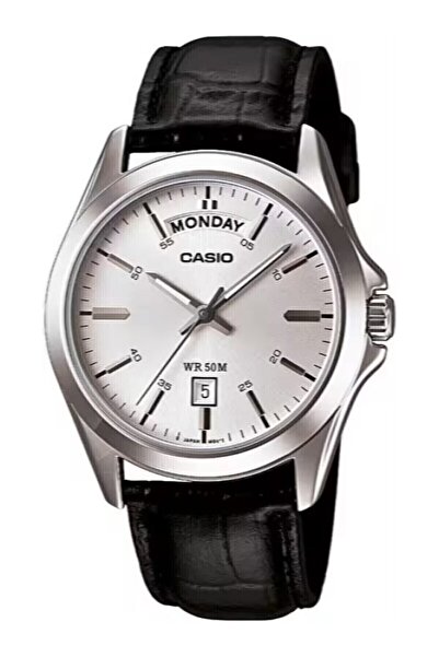 Casio Kadranı Gri Kordonu Siyah Renk Garantili Erkek Kol Saati