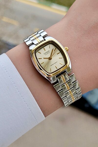Casio Sarı Gri Renk Garantili Kadın Kol Saati