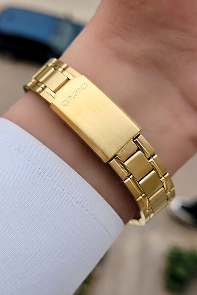 Casio Marka Full Çelik Sarı Renk Kol Saati