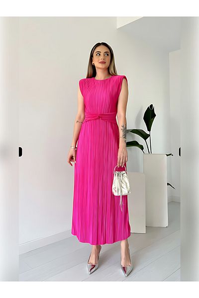 LAMİFUSTORE Rochie DANIEL plisată cu detaliu în talie