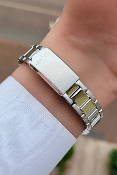 Casio Brand Full Steel Gray Color Guaranteed Women's Wristwatch