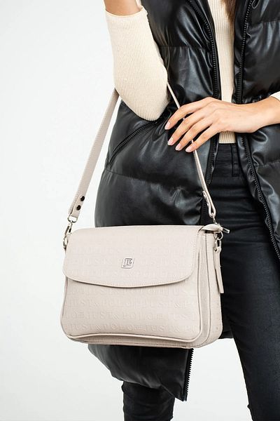 Just Polo Women's Embossed Pattern Large Size Hand and Shoulder Bag