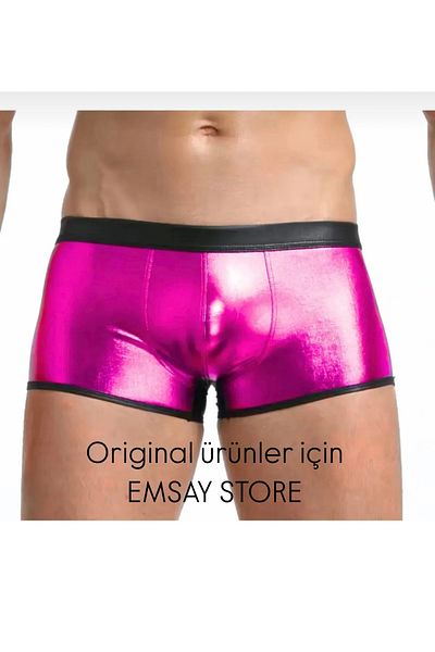 Emsay Store Metallic Shiny Men's Boxers - Fancy Baxer
