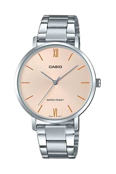 Casio Women's Wristwatch with Pink Cord Gray Color Guaranteed Dial