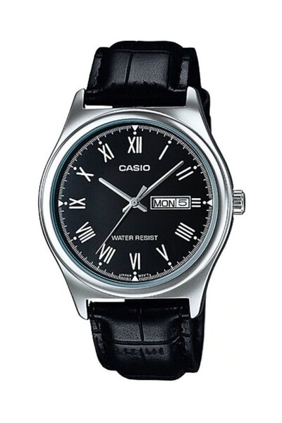 Casio Kasası Gri Kordonu Siyah Renk Garantili Erkek Kol Saati