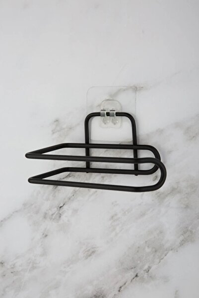 Kitchen Damys Luxury Metal Black Outdoor Sticker Adhesive Toilet Paper Holder...