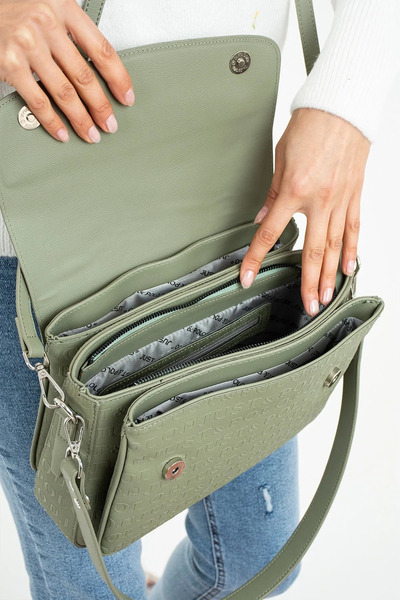 JP POLO Women's Original Just Polo Adjustable Strap Luxury Hand and Shoulder Bag Shoulder Bag Size: 29 X 19 cm