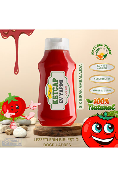 NATUREL KÖY TİPİ KETÇAP ( TATLI ) 1000 GR