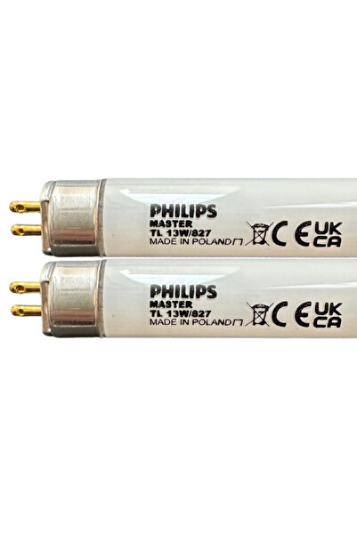 Philips (2 Adet) 13W 827 2700K (Sarı Işık) G5 Duylu T5 Floresan