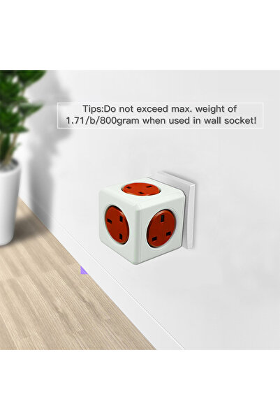 Allocacoc باور كيوب الأصلي - أحمر