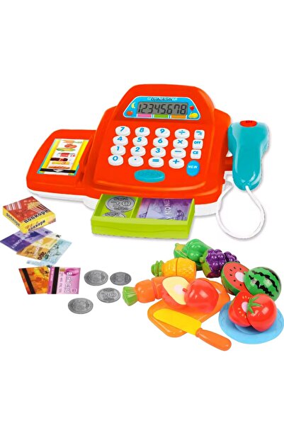 OyuncakZade Sesli Ve Işıklı Barkod Okuyuculu Hesap Makineli Oyuncak Yazar Kas...