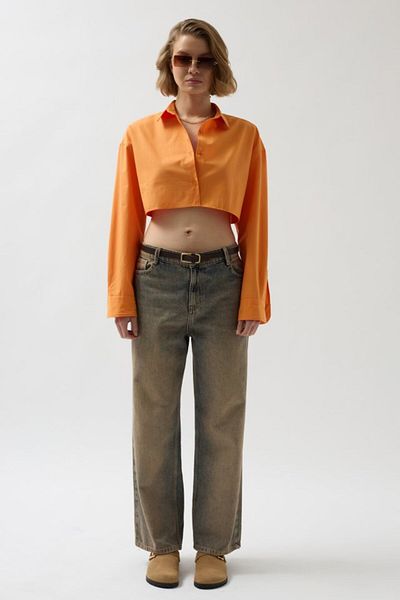 modaserdem    Crop Oversize Shirt