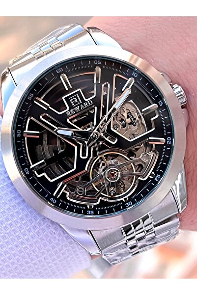 Reward Özel Tasarım Otomatik Mekanizma Çelik Kordon 5 Atm Suya Dayaknıklı Erk...